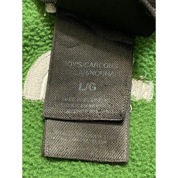 North Face Boys Large Green Black Sweater Full Zip Front Pockets Vintage Jacket - Picture 6 of 10